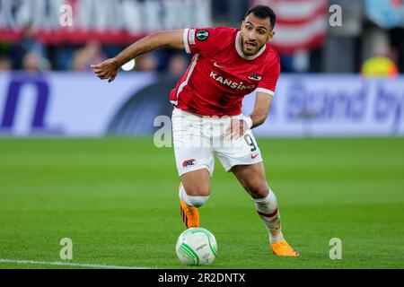 18-05-2023: Sport: AZ V Westham ALKMAAR, NIEDERLANDE - MAI 18: Vangelis Pavlidis (AZ Alkmaar) während des Spiels UEFA Conference League AZ Alkmaar und Stockfoto