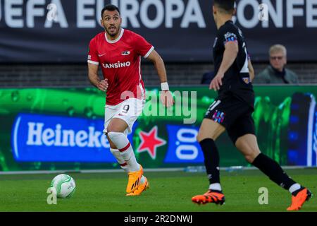 18-05-2023: Sport: AZ V Westham ALKMAAR, NIEDERLANDE - MAI 18: Vangelis Pavlidis (AZ Alkmaar) während des Spiels UEFA Conference League AZ Alkmaar und Stockfoto