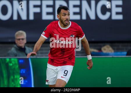 18-05-2023: Sport: AZ V Westham ALKMAAR, NIEDERLANDE - MAI 18: Vangelis Pavlidis (AZ Alkmaar) während des Spiels UEFA Conference League AZ Alkmaar und Stockfoto