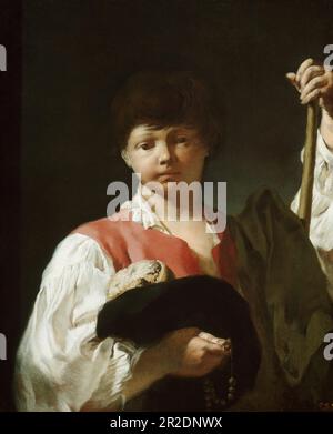 The Beggar Boy (The Young Pilgrim) Datum: 1738/39 Künstler: Giovanni Battista Piazzetta Italian, 1682-1754 Stockfoto