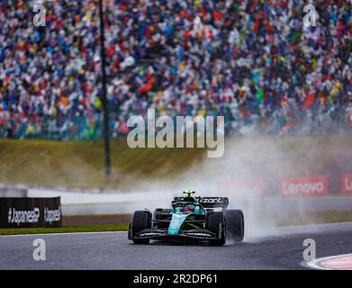 SUZUKA, JAPAN, Suzuka Circuit, 9. Oktober: Sebastian Vettel (GER) des Teams Aston Martin während des japanischen Formel-1-Grand Prix. Stockfoto