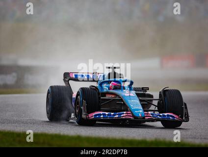 SUZUKA, JAPAN, Suzuka Circuit, 9. Oktober: Fernando Alonso (ESP) des Teams Alpine während des japanischen Formel 1 Grand Prix. Stockfoto