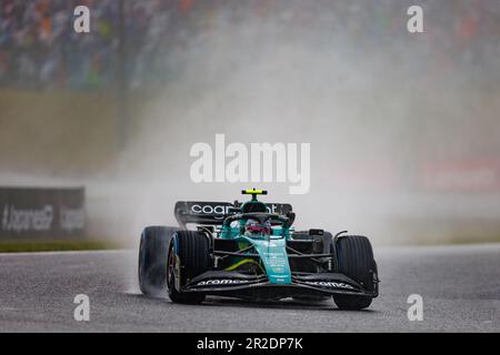 SUZUKA, JAPAN, Suzuka Circuit, 9. Oktober: Sebastian Vettel (GER) des Teams Aston Martin während des japanischen Formel-1-Grand Prix. Stockfoto