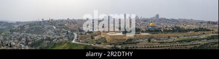 Panoramablick auf Jerusalem, Israel Stockfoto