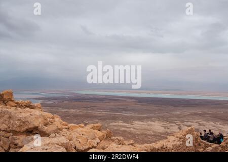 Judäische Wüste, Südbezirk, Israel - 10. April 2023. Stockfoto