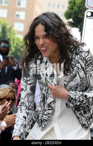 Los Angeles, USA. 18. Mai 2023. LOS ANGELES - 18. MAI: Michelle Rodriguez bei der Ludacris Star Ceremony auf dem Hollywood Walk of Fame am 18. Mai 2023 in Los Angeles, CA (Foto: Katrina Jordan/Sipa USA) Guthaben: SIPA USA/Alamy Live News Stockfoto