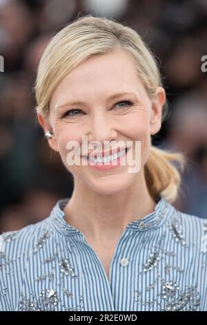 Cannes, Frankreich. 19. Mai 2023. Cate Blanchett nimmt am 19. Mai 2023 am New Boy Photocall Teil, das 76. im Rahmen des Filmfestivals von Cannes in Cannes, Frankreich stattfindet. Foto: Aurore Marechal/ABACAPRESS.COM Kredit: Abaca Press/Alamy Live News Stockfoto
