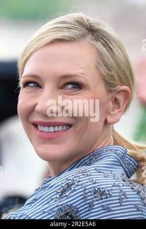 Cannes, Frankreich. 19. Mai 2023. Cate Blanchett fotografierte während der Fotokonferenz für den Neuen Jungen im Rahmen des Internationalen Filmfestivals 76. in Cannes im Palais des Festivals in Cannes, Frankreich Bild von Julie Edwards/Alamy Live News Stockfoto