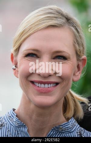 Cannes, Frankreich. 19. Mai 2023. Cate Blanchett fotografierte während der Fotokonferenz für den Neuen Jungen im Rahmen des Internationalen Filmfestivals 76. in Cannes im Palais des Festivals in Cannes, Frankreich Bild von Julie Edwards/Alamy Live News Stockfoto