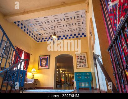 Winslow, Arizona, USA – Gemälde von Jacqueline Kennedy im La Posada Hotel Stockfoto