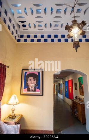 Winslow, Arizona, USA – Gemälde von Jacqueline Kennedy im La Posada Hotel Stockfoto