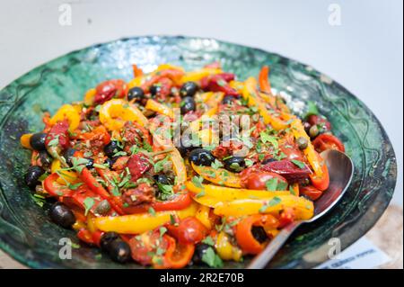 Bailey und Sage, ein unabhängiges Delikatessengeschäft in Parsons Green, einer Gegend in London. Stockfoto