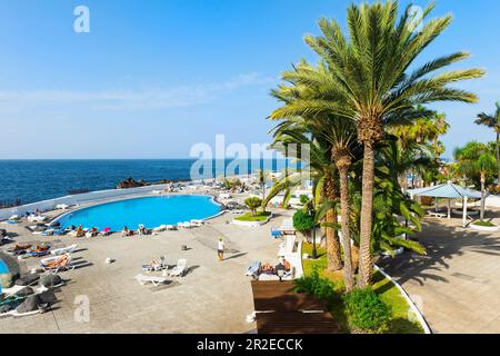 Park Maritimo Cesar Manrique, Puerto de la Cruz, Teneriffa, Spanien Stockfoto