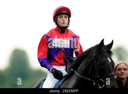 Jockey Jonny Peate am dritten Tag des Dante Festivals 2023 auf der Rennbahn von York. Foto: Freitag, 19. Mai 2023. Stockfoto