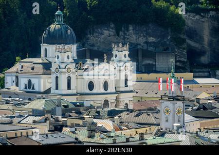 Kollegienkirche über den Dächern von Salzburg, Salzburg, Österreich Stockfoto