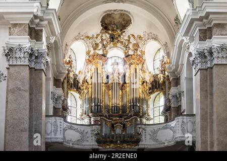 Pfarrkirche St. Mang, Füssen, Ostallgäu, Allgäu, Bayern, Deutschland Stockfoto