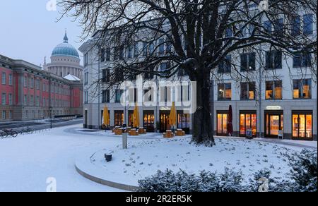 Otto Braun Platz, Stadtpalast und Nikolaikirche, Potsdam, Brandenburg, Deutschland Stockfoto