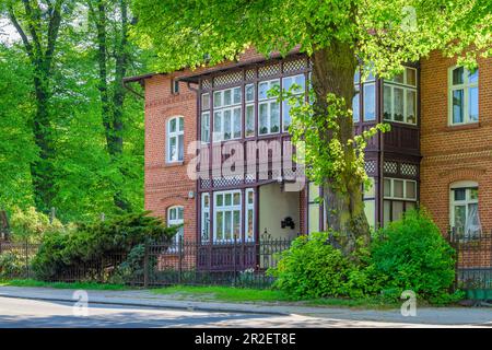 Danzig Oliwa, Vorkriegsvillenviertel, Polanki Straße. Danzig Oliwa, Region Pommern, woiwodschaft Pommern, Polen, Europa Stockfoto