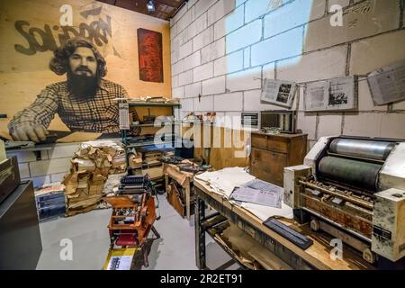 Das Europäische Solidaritätszentrum, Museum und Bibliothek in Danzig, Polen, widmet sich der Geschichte der Solidarität, der polnischen Gewerkschaft und des bürgerlichen Widerstands Stockfoto