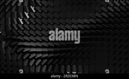 Wissenschaftlicher und technologischer Hintergrund.Polygonmuster.futuristische 3D-Darstellung von Netzwerken und Big Data. Stockfoto