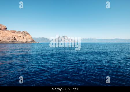 Girolata, Scandola, Galeria, Calvi, Korsika, Frankreich. Stockfoto