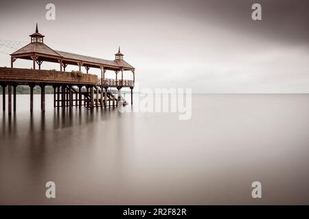 Frutillar Pier (Muelle de Frutillar) am See Llanquihue, Region de los Lagos, Chile, Südamerika Stockfoto