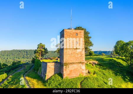 Siersberg Castle, Rehlingen-Siersburg, Saarland, Deutschland aus der Vogelperspektive Stockfoto