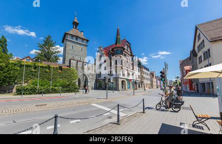 Schnetztor und Bodanstraße in Konstanz Stockfoto