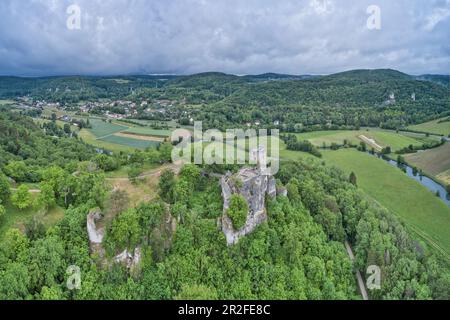 Neideck Ruine in Wiesenttal, Fränkische Schweiz Naturpark, Fränkische Jura, Forchheim, Oberfrankreich, Franken, Bayern, Deutschland, Europa Stockfoto