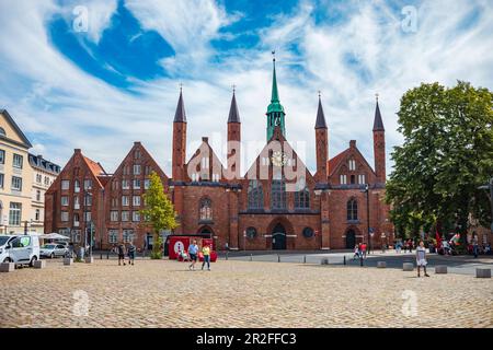 Koberg und Heiligen-Geist-Krankenhaus in Lübeck, Schleswig-Holstein Stockfoto