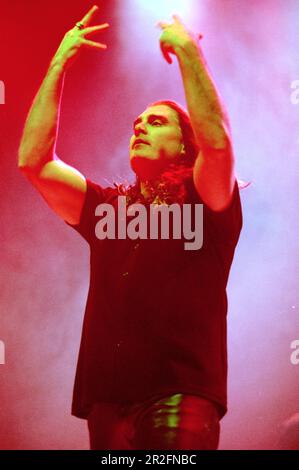 Mailand Italien 1999-11-19 : James LaBrie Sänger des Dream Theater Live-Konzert im Forum Assago Stockfoto