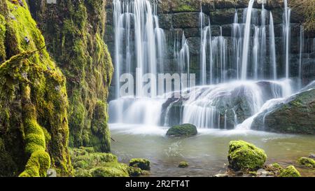 Geratser-Wasserfall bei Sonthofen, Allgäu, Deutschland Stockfoto