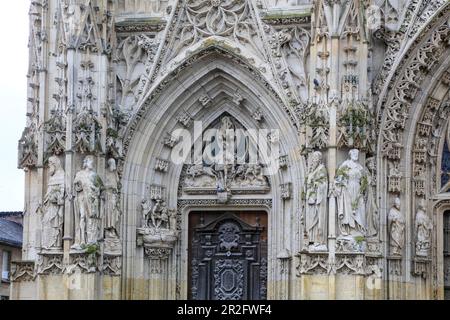 Collegiale Saint-Vulfran, Abbeville, Departement Somme, Region Hauts-de-France, Frankreich Stockfoto