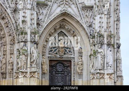 Collegiale Saint-Vulfran, Abbeville, Departement Somme, Region Hauts-de-France, Frankreich Stockfoto