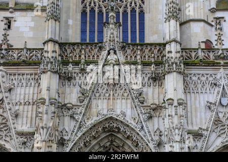 Collegiale Saint-Vulfran, Abbeville, Departement Somme, Region Hauts-de-France, Frankreich Stockfoto