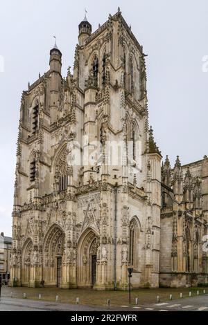 Collegiale Saint-Vulfran, Abbeville, Departement Somme, Region Hauts-de-France, Frankreich Stockfoto