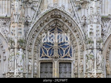 Collegiale Saint-Vulfran, Abbeville, Departement Somme, Region Hauts-de-France, Frankreich Stockfoto