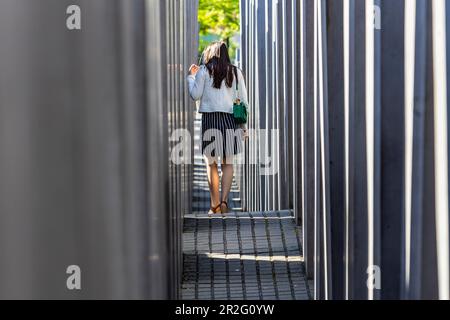 Denkmal für die ermordeten Juden Europas, Holocaust-Mahnmal, Berlin, Deutschland Stockfoto