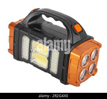 LED-Handleuchte auf weißem Hintergrund in Isolierung Stockfoto