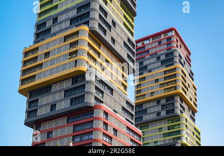 Marina Twin Towers Bürogebäude, Lusail, Doha, Katar Stockfoto