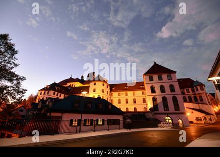 Hohe Burg Füssen am Lech, Ost-Allgäu, Schwabien, Bayern, Deutschland Stockfoto