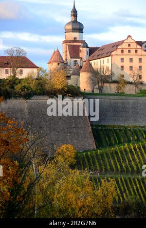 Festung Marienberg, Würzburg, senken Sie Franconia, Bayern, Deutschland Stockfoto