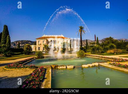 Villa Ephrussi de Rothschild; Saint-Jean-Cap-Ferrat, Französische Riviera, Frankreich Stockfoto