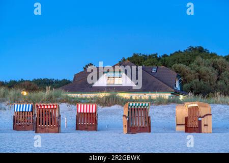 Haus am Strand in Wustrow, Fischland-Darß-Zingst, Mecklenburg-Vorpommern, Deutschland Stockfoto