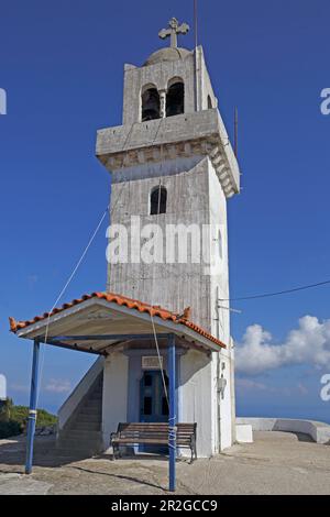 Turm, Kathara-Kloster, Ithaka, Ionische Inseln, Griechenland Stockfoto