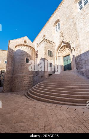 Kirche des Dominikanischen Klosters in Dubrovnik, Kroatien Stockfoto