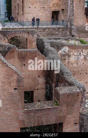 Gartenstadion des Domitian Imperial Palace (sogenanntes Hippodrom) auf Palatin, Rom, Latium, Italien, Europa Stockfoto