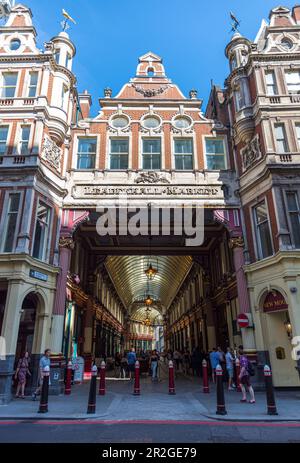 Leaden Hall Market Interior in der City of London Stockfoto