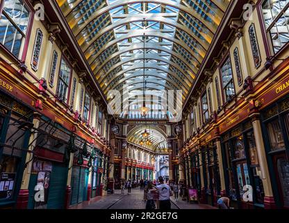 Leaden Hall Market Interior in der City of London Stockfoto