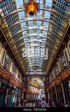 Leaden Hall Market Interior in der City of London Stockfoto